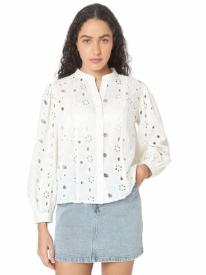 1-9.jpg VERO MODA Women's Cotton Regular Fit T-Shirt