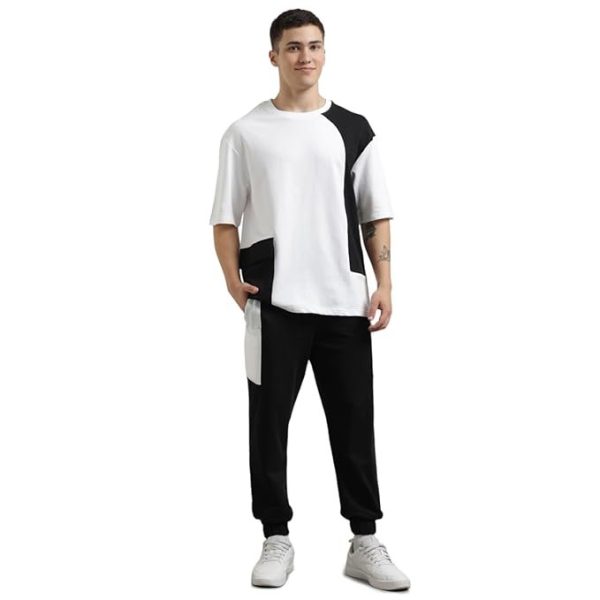 13-8.jpg NOBERO Men's Cotton Oversized Casual Round Neck Co-Ord Set for Casual Sleepwear & Loungewear Set & Night Suits Set