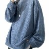 foveitaa Men's Autumn Clothes, Sweatshirt, Large Size, Loose, Soft Texture, Popular, Solid, Long Sleeve, Hoodie, T-Shirt, Cool, Casual, Pullover, Stylish, Drop Shoulder, Simple, Osha, Unisex Tops