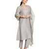 Myx Women's Embroidered Pakistani Suit Set with Organza Dupatta | Available in Plus Sizes