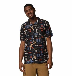 Columbia Men Pine Canyon Hiking and Trekking Short Sleeve Shirt